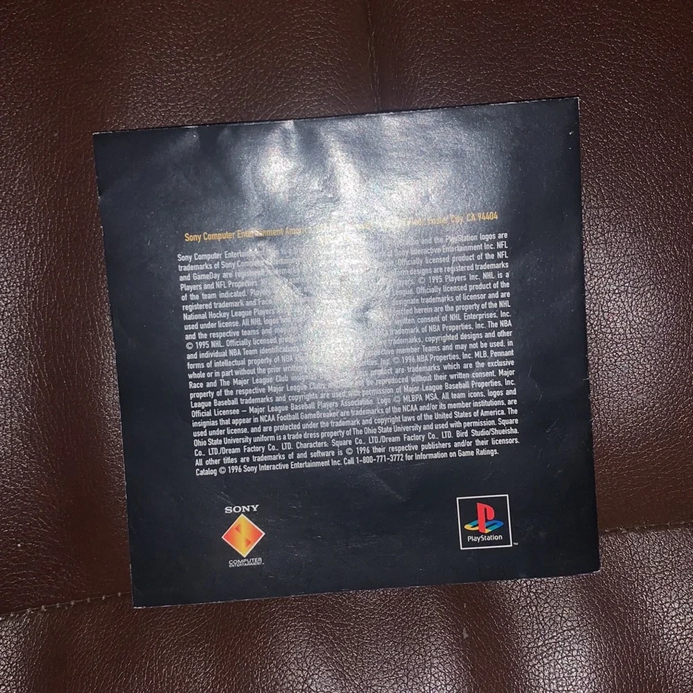PlayStation 1 Manual/Game Guide